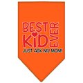 Mirage Pet Products Ask My Mom Screen Print Pet BandanaOrange Small 66-453 SMOR